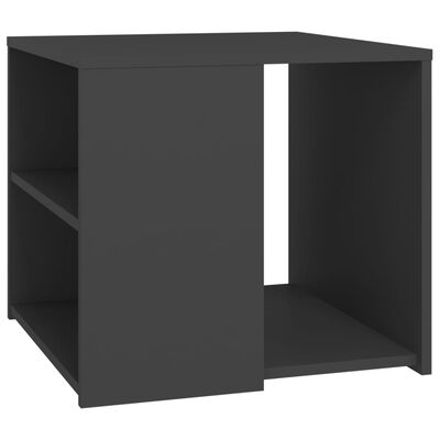 vidaXL Sivupöytä harmaa 50x50x45 cm lastulevy