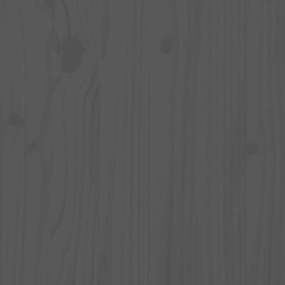 vidaXL Kukkalaatikko harmaa 112x25x104,5 cm täysi mänty