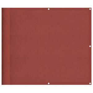 vidaXL Parvekkeen sermi terrakotta 90x700 cm 100 % polyesteri Oxford