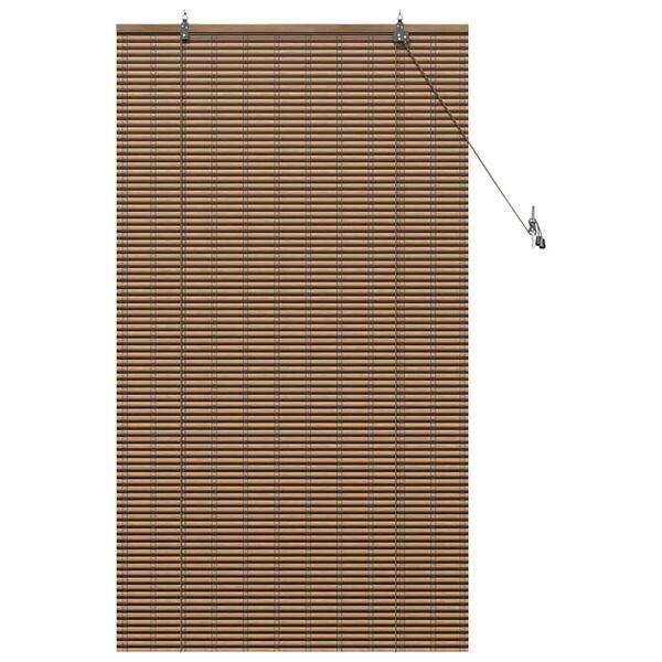 vidaXL Rullaverho verhoilla Ruskea 80 x 160 cm Bambu