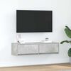 vidaXL TV-kaappi Betoninharmaa 100 x 31 x 25.5 cm Tekninen puu
