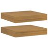 vidaXL Sein&auml;hylly 2 kpl Beige 23 x 23,5 x 3,8 cm Tekninen puu