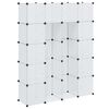 vidaXL Moduulikaappi 14 lokeroa 37 x 146 x 180,5 cm valkoinen