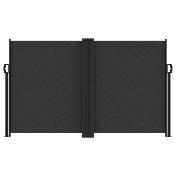 vidaXL Sis&auml;&auml;nvedett&auml;v&auml; sivumarkiisi 140x1000 cm musta