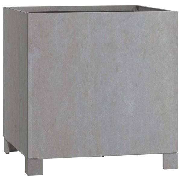 vidaXL Kukkalaatikko jaloilla ruoste 40x40x40 cm s&auml;&auml;nkest&auml;v&auml; ter&auml;s