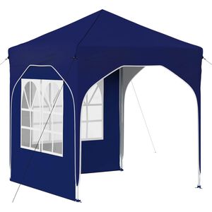vidaXL Pop-up Juhlateltta 192 x 192 x 245 cm Sininen