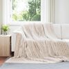 vidaXL Heittoviltti Beige 270 x 240 cm Fleese