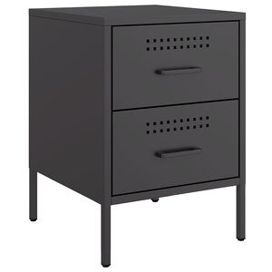 vidaXL TV-taso musta 36x39x50,5 cm ter&auml;s