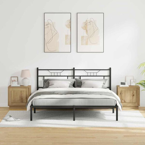 vidaXL Y&ouml;p&ouml;yt&auml;kaappi 2 pcs Artisan tammi 44 x 34,5 x 45 cm