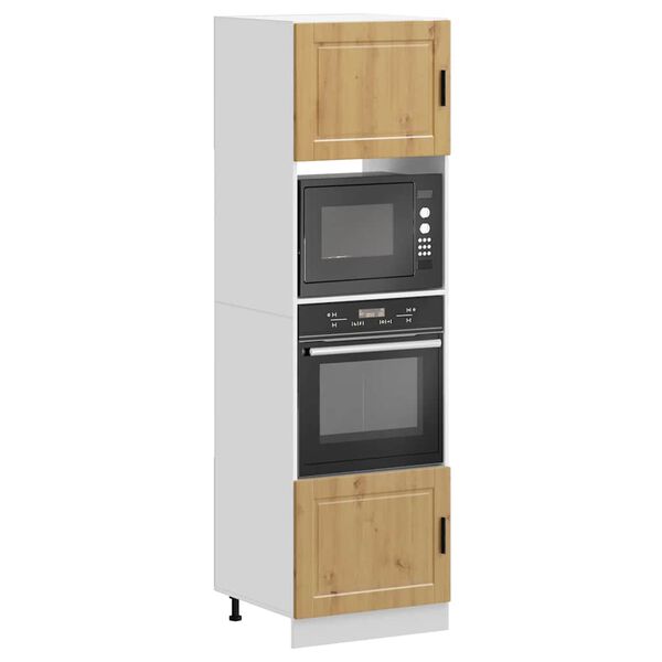 vidaXL Uunikaapit 2 kpl Porto k&auml;sity&ouml;l&auml;inen tammi tekninen puu