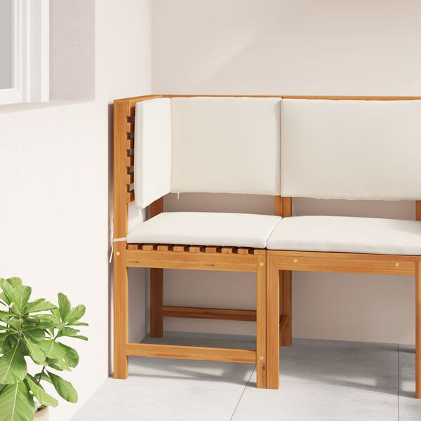 vidaXL Puutarhan Tuoli Ruskea 50 x 50 x 91cm Täysi Akaasiapuu