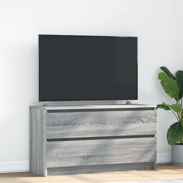 vidaXL TV-taso harmaa Sonoma 100x35x54 cm tekninen puu