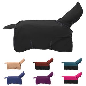 vidaXL Hevospeitto Tumma vihre&auml; ja musta 75 cm Polyesteri