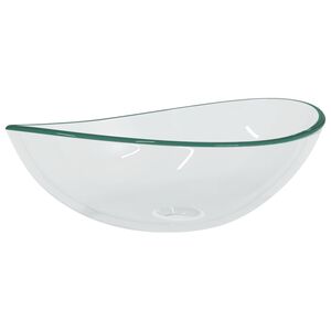 vidaXL Pesuallas karkaistu lasi 54,5x35x15,5 cm l&auml;pikuultava