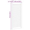 vidaXL Kaapin ovi ovella 4 pcs Luonnollinen 140,5 x 2 x 59,5 cm