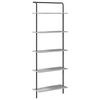 vidaXL Kirjahylly 5 tasoa 60 x 24 x 168 cm Tekninen puu Harmaa Sonoma