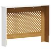 vidaXL L&auml;mp&ouml;patterin suoja MDF 112x19x81,5 cm valkoinen