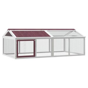 vidaXL Juoksuh&auml;kki mokka 200x112,5x74 cm t&auml;ysi m&auml;nty