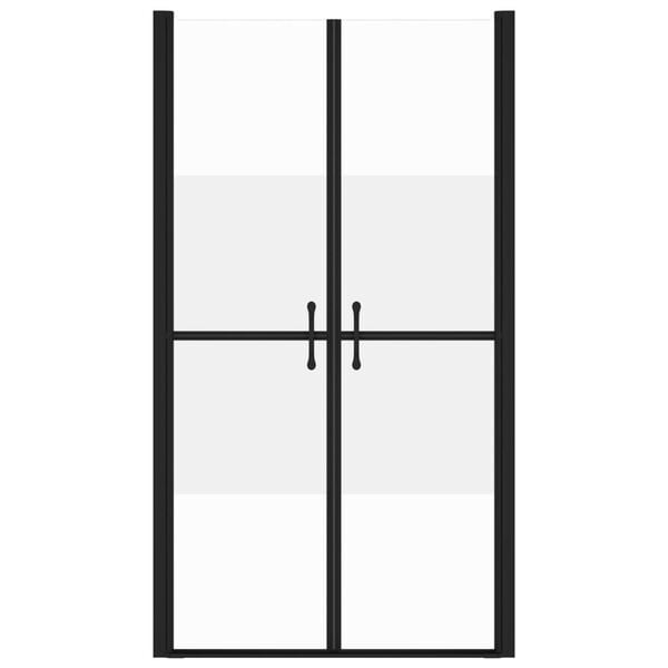 vidaXL Suihkuovi puoliksi huurrettu ESG (88-91)x190 cm