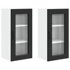 vidaXL Tiskipaneeli Kalmar 2 pcs Musta 40 x 31 x 80 cm Tekninen puu
