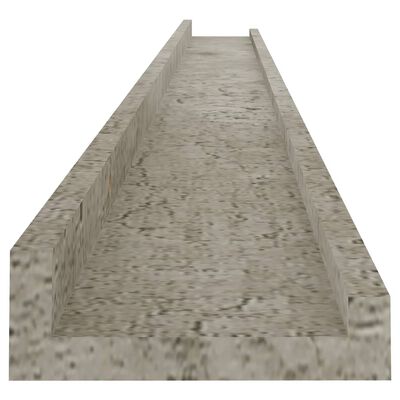 vidaXL Seinähyllyt 4 kpl betoninharmaa 115x9x3 cm