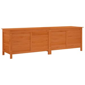vidaXL Ulkos&auml;ilytyslaatikko ruskea 198,5x50x56,5 cm t&auml;ysi kuusi