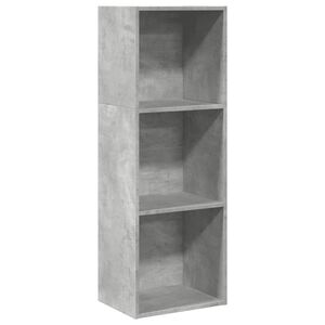 vidaXL Kirjahylly betoninharmaa 40x30x114 cm tekninen puu