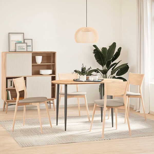 vidaXL P&ouml;yt&auml;levy 120x60x2 cm massiivipuutammea ovaali