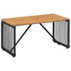 vidaXL Ulkop&ouml;yt&auml; Musta ja ruskea 80 x 40 x 40 cm polyrottinki