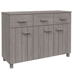 vidaXL Sivup&ouml;yt&auml; HAMAR vaaleanharmaa 113x40x80 cm t&auml;ysi m&auml;nty