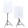 vidaXL Valokuvastudiosarja valot, varjot, taustakangas ja heijastin