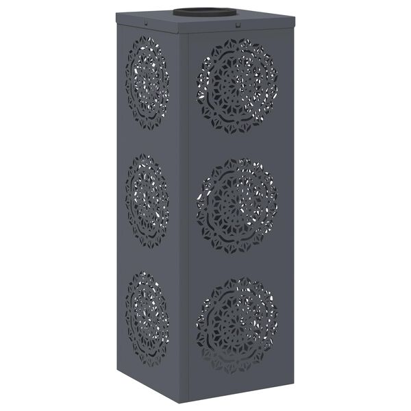 vidaXL Aurinko LED-polkuvalo 2 pcs Antrasiitti Kylm&auml;valssattu ter&auml;s