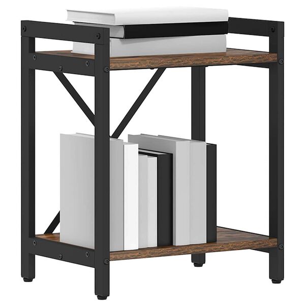 vidaXL Kirjahylly Savup&auml;hkin&auml; 40 x 30 x 50 cm Tekninen puu