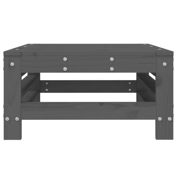 vidaXL Ulkorahi harmaa täysi mänty