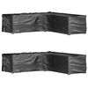 vidaXL Ulkokalustesuojat 2 kpl L-muoto 16 purjerengasta 285x285x70 cm