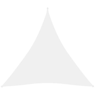 vidaXL Aurinkopurje Oxford-kangas kolmio 4,5x4,5x4,5 m valkoinen