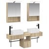 vidaXL Kylpyhuoneen kaappisetti 5 pcs Sonoma-tammi 50 x 14,5 x 70 cm