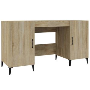 vidaXL Ty&ouml;p&ouml;yt&auml; Sonoma-tammi 140x50x75 cm tekninen puu
