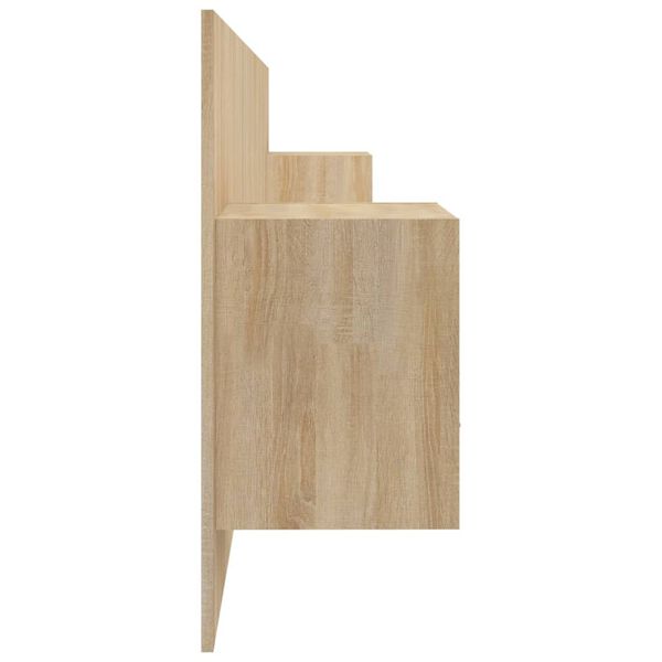 vidaXL S&auml;ngynp&auml;&auml;ty s&auml;ilytystilalla Sonoma-tammi tekninen puu