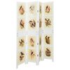 vidaXL Romdivider Paneeli Valkoinen 141,5 x 165 cm MDF