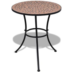 vidaXL Bistrop&ouml;yt&auml; terrakotta 60 cm mosaiikki