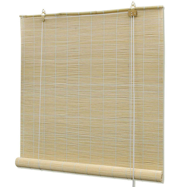 vidaXL Luonnolliset bambu rullaverhot 80 x 160 cm
