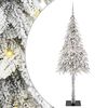 vidaXL Joulukuusi 300 LED-valoilla Valkoinen 180 cm PE ja Ter&auml;s