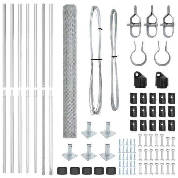 vidaXL Aitalatu Hopea 10 x 1,5 m (25 mm verkko) Ter&auml;s