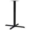 vidaXL Bistrop&ouml;yd&auml;n jalka musta 76x76x107 cm valurauta