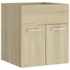 vidaXL Allaskaappi Sonoma-tammi 41x38,5x46 cm tekninen puu