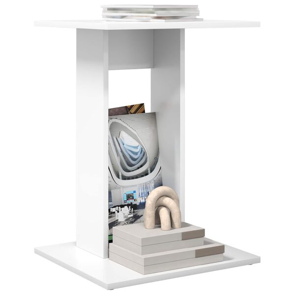 vidaXL Sivup&ouml;yt&auml; Valkoinen 45 x 40 x 62,5 cm Tekninen puu