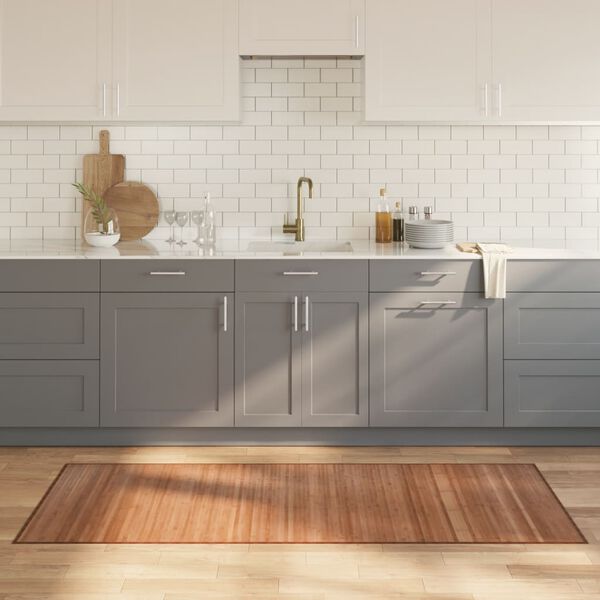 vidaXL matto suorakaide luonnollinen 80x200 cm bambu