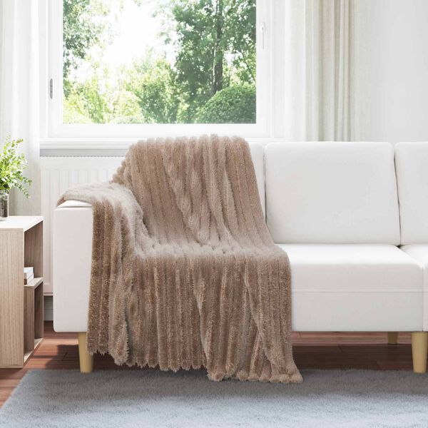 vidaXL Heittoviltti Camel 150 x 130 cm Fleese