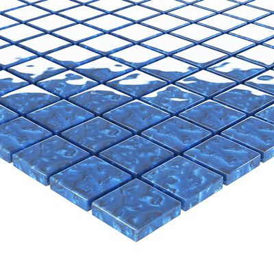 vidaXL Mosaiikkilaatat 11 kpl sininen 30x30 cm lasi